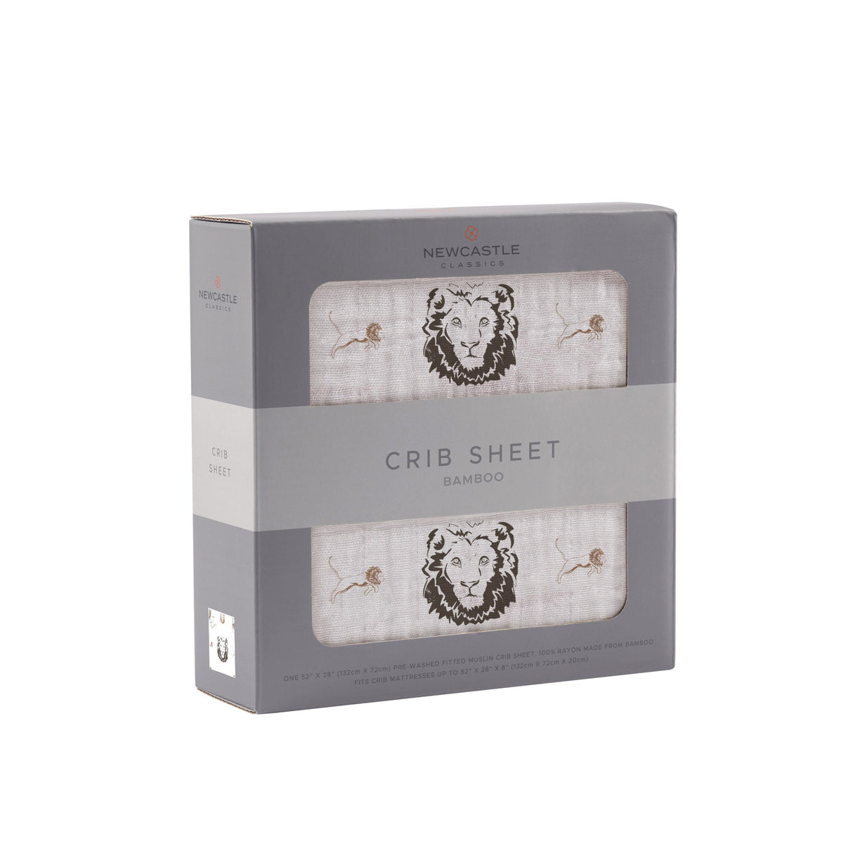 Hear Me Roar Lion Bamboo Muslin Crib Sheet - HoneyBug