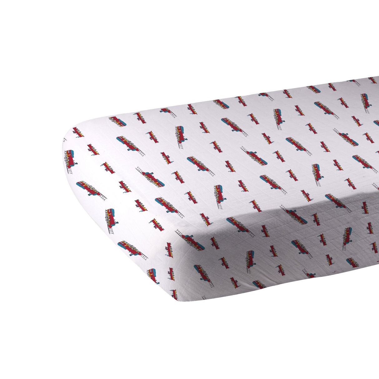 Vintage Steam Train Bamboo Crib Sheet - HoneyBug