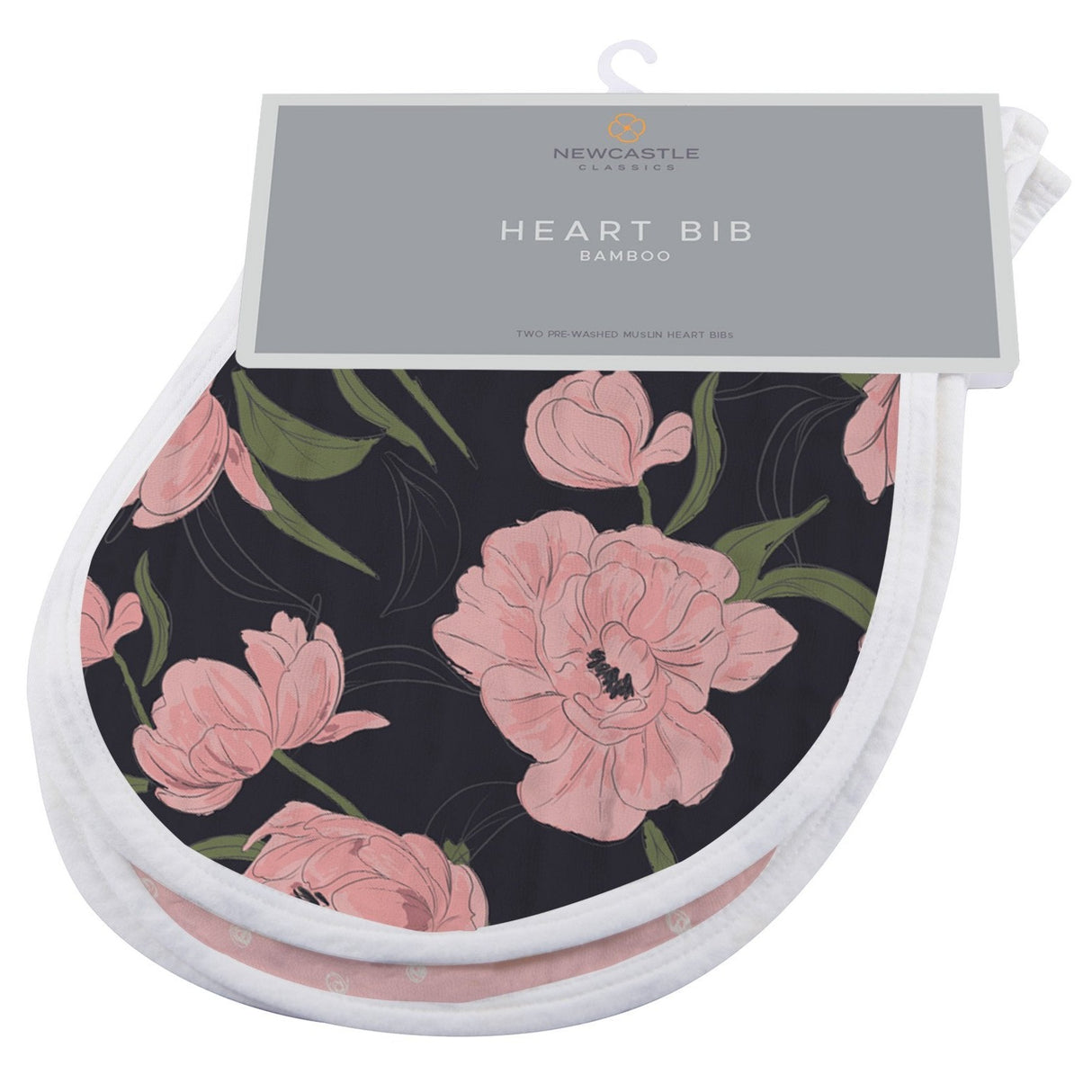 London, Paris, New York Heart Bibs - Set of 2 - HoneyBug