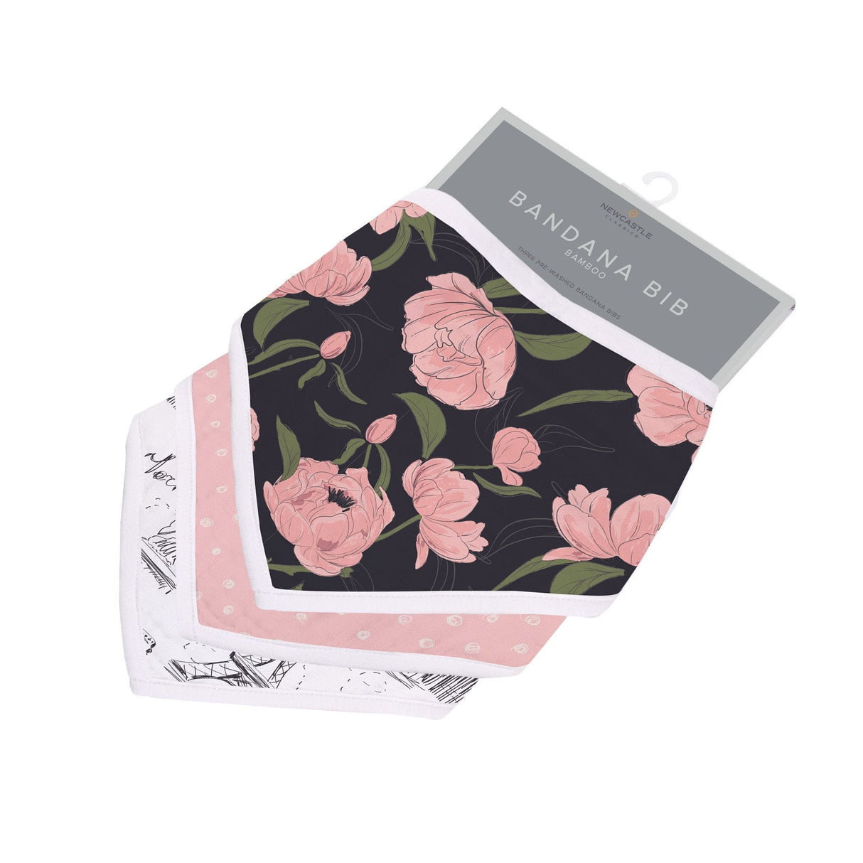 London, Paris, New York Bandana Bib - Set of 3 - HoneyBug