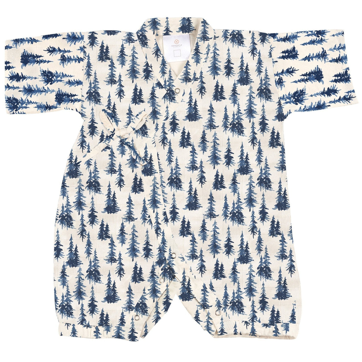Indigo Forest Bamboo Newcastle Mini Kimono Jumpsuit - HoneyBug