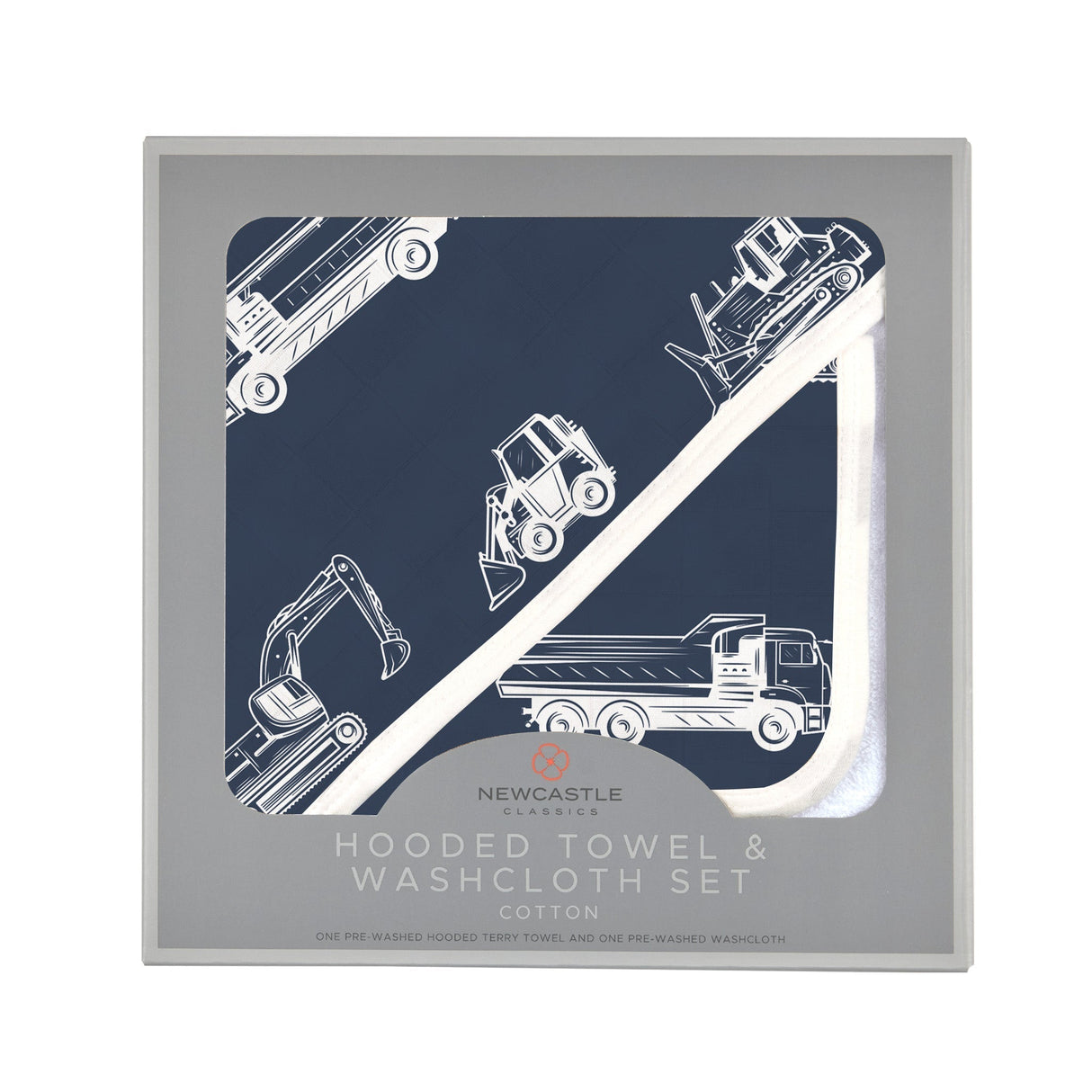 Things That Go Hooded Towel and Washcloth Set - HoneyBug