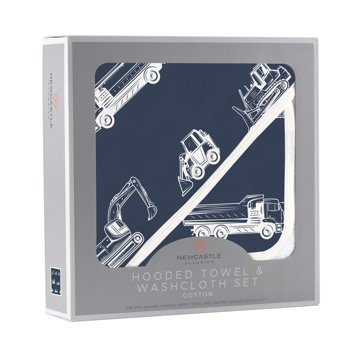 Things That Go Hooded Towel and Washcloth Set - HoneyBug