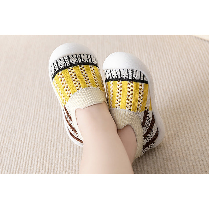 Baby First Walkers - Yellow Strips - HoneyBug