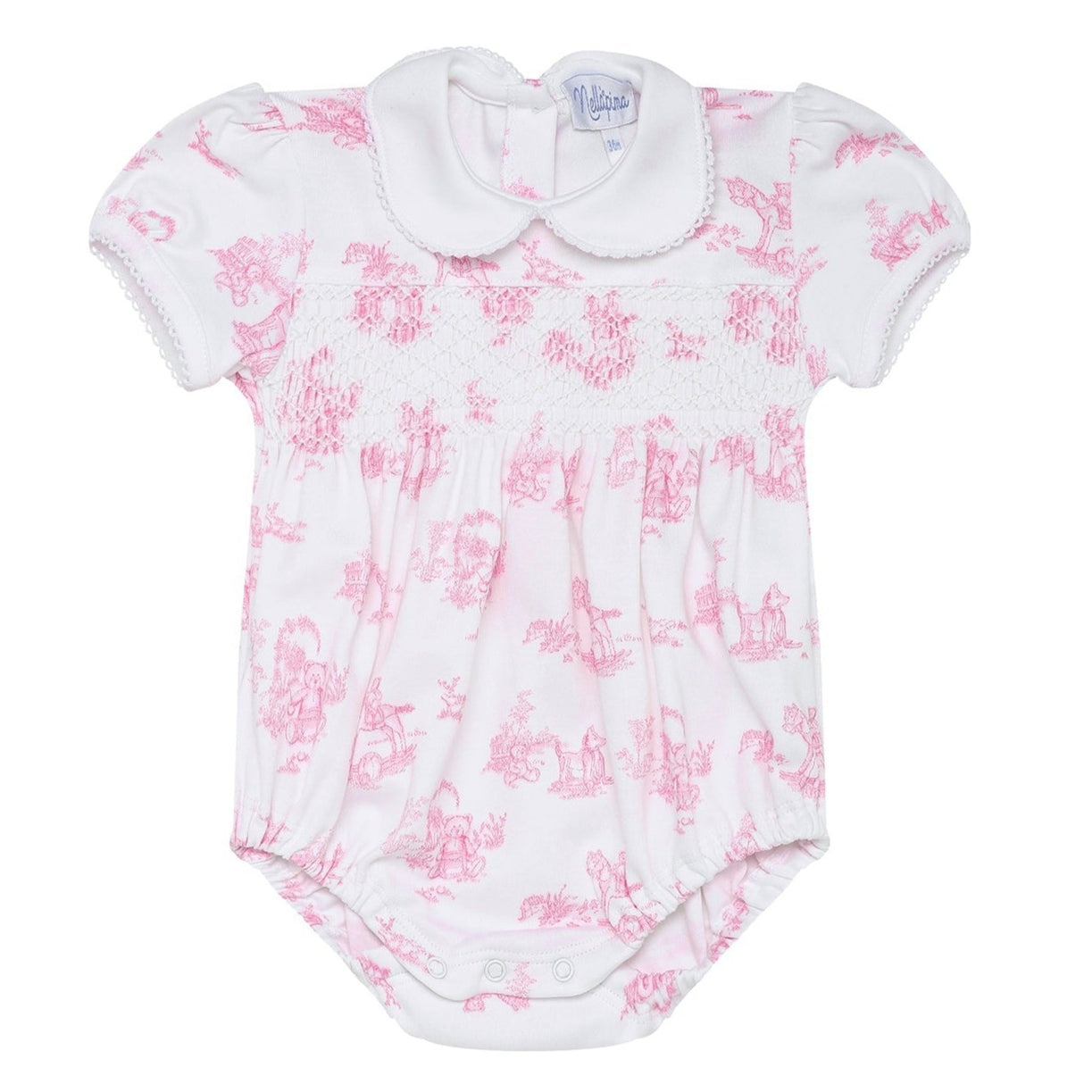 Pink Toile Baby Bubble - HoneyBug