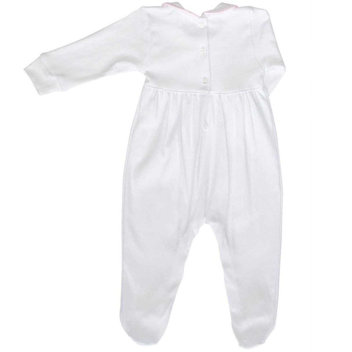 Nella Smocked Baby Girl Footie - HoneyBug