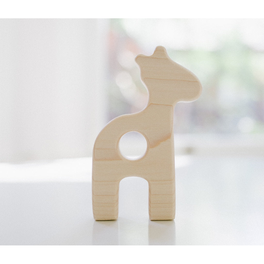 Giraffe Wooden Baby Grasping Toy - HoneyBug