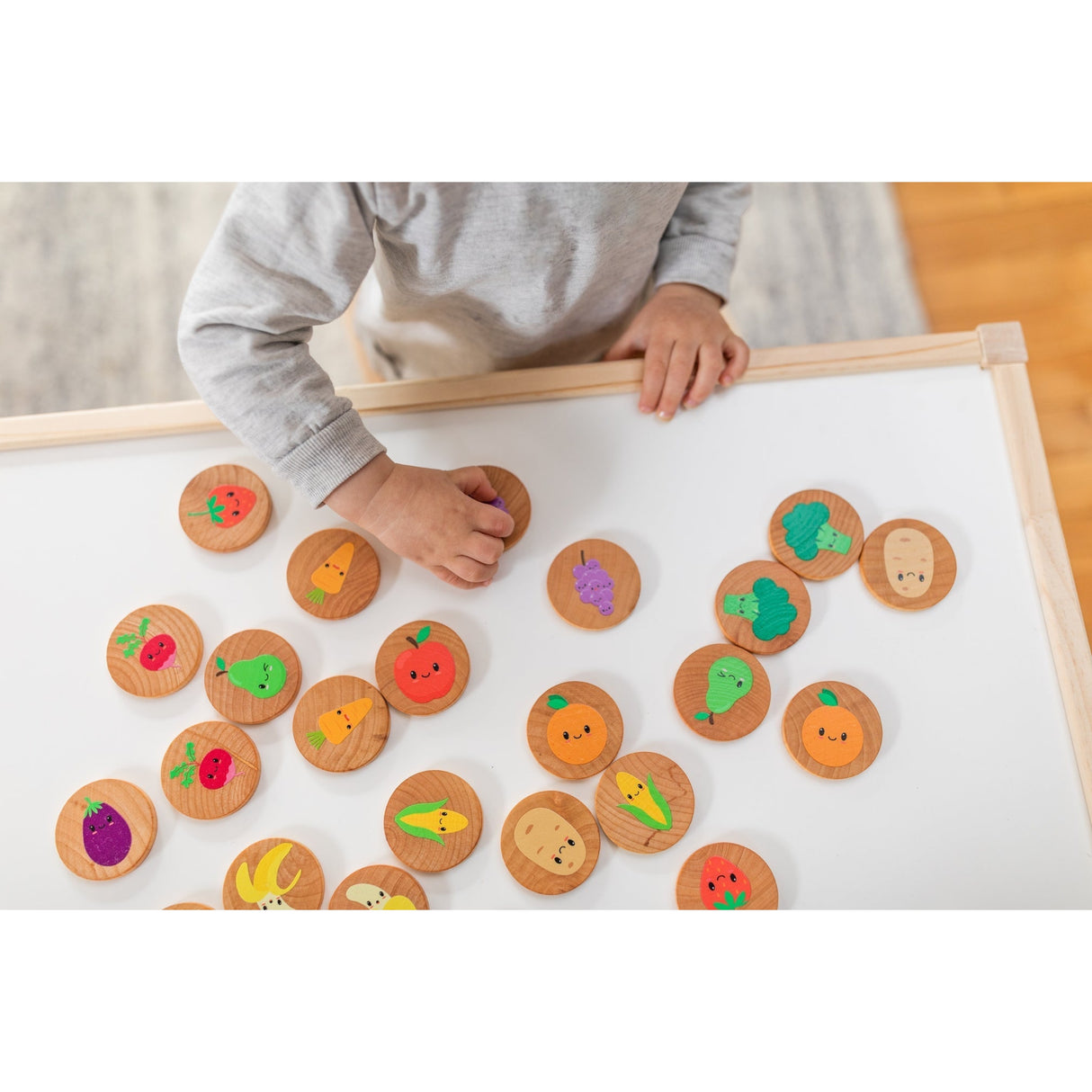 Happy Farmer's Market Matching Tiles - HoneyBug