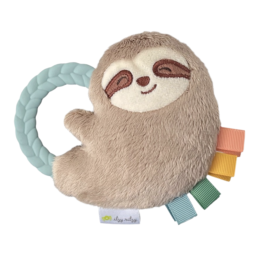 Sloth Ritzy Rattle Pal™ Plush Rattle Pal with Teether - HoneyBug
