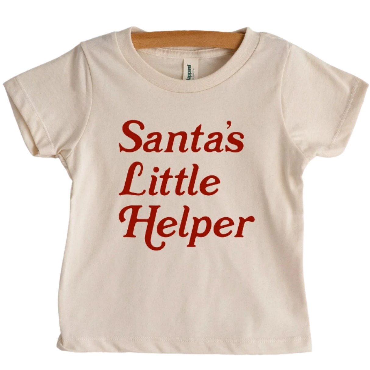 Santa's Little Helper Organic Baby and Kids Christmas Tee - HoneyBug