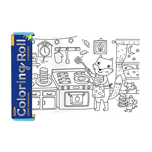 Happy Hanukkah Coloring Roll - HoneyBug
