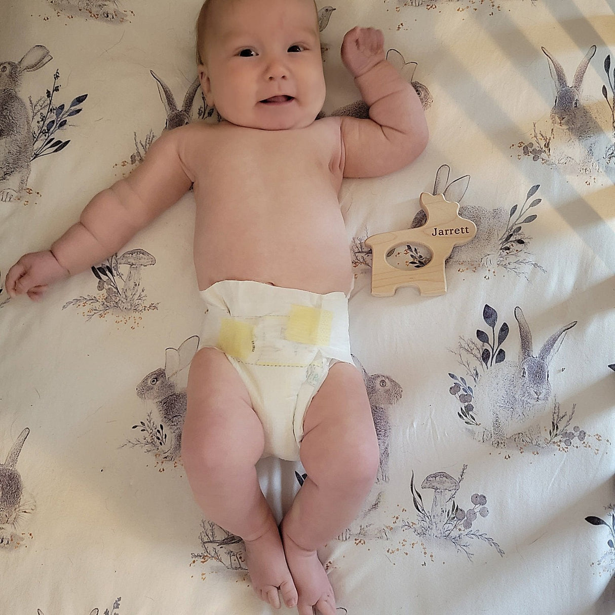 Moose Wooden Grasping Toy - HoneyBug