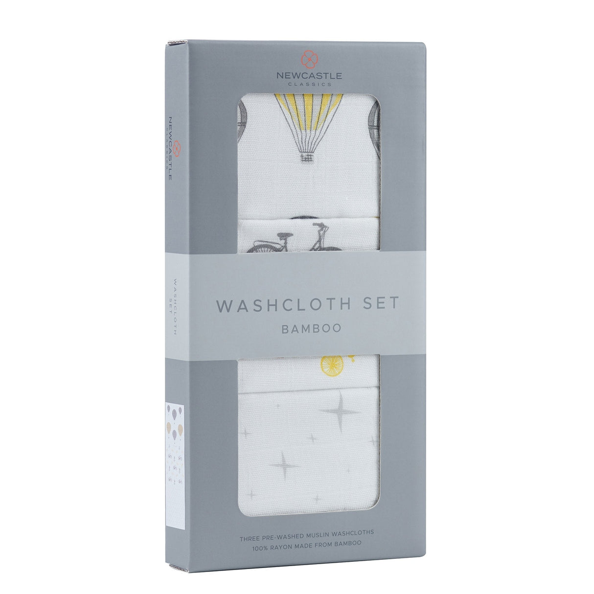 World Traveler Bamboo Washcloth Set 3PK - HoneyBug