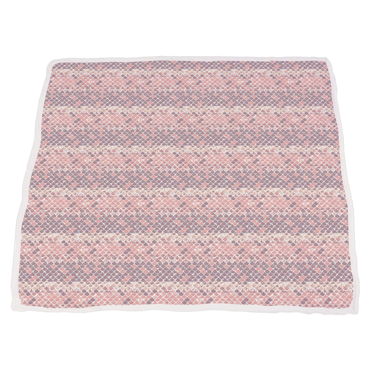 Mermaids and Scales Bamboo Muslin Newcastle Blanket - HoneyBug