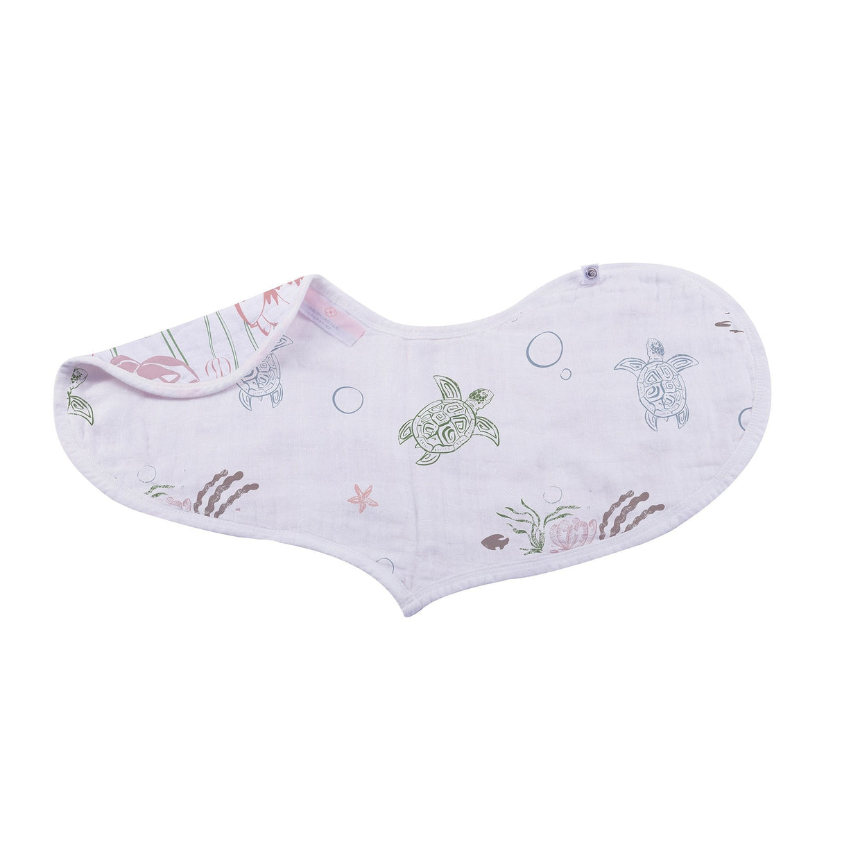 Under The Sea Bamboo Heart Bib 2PK - HoneyBug