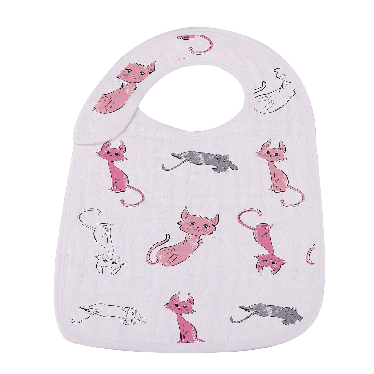 Dandelions Bamboo Muslin Snap Bibs 3PK - HoneyBug
