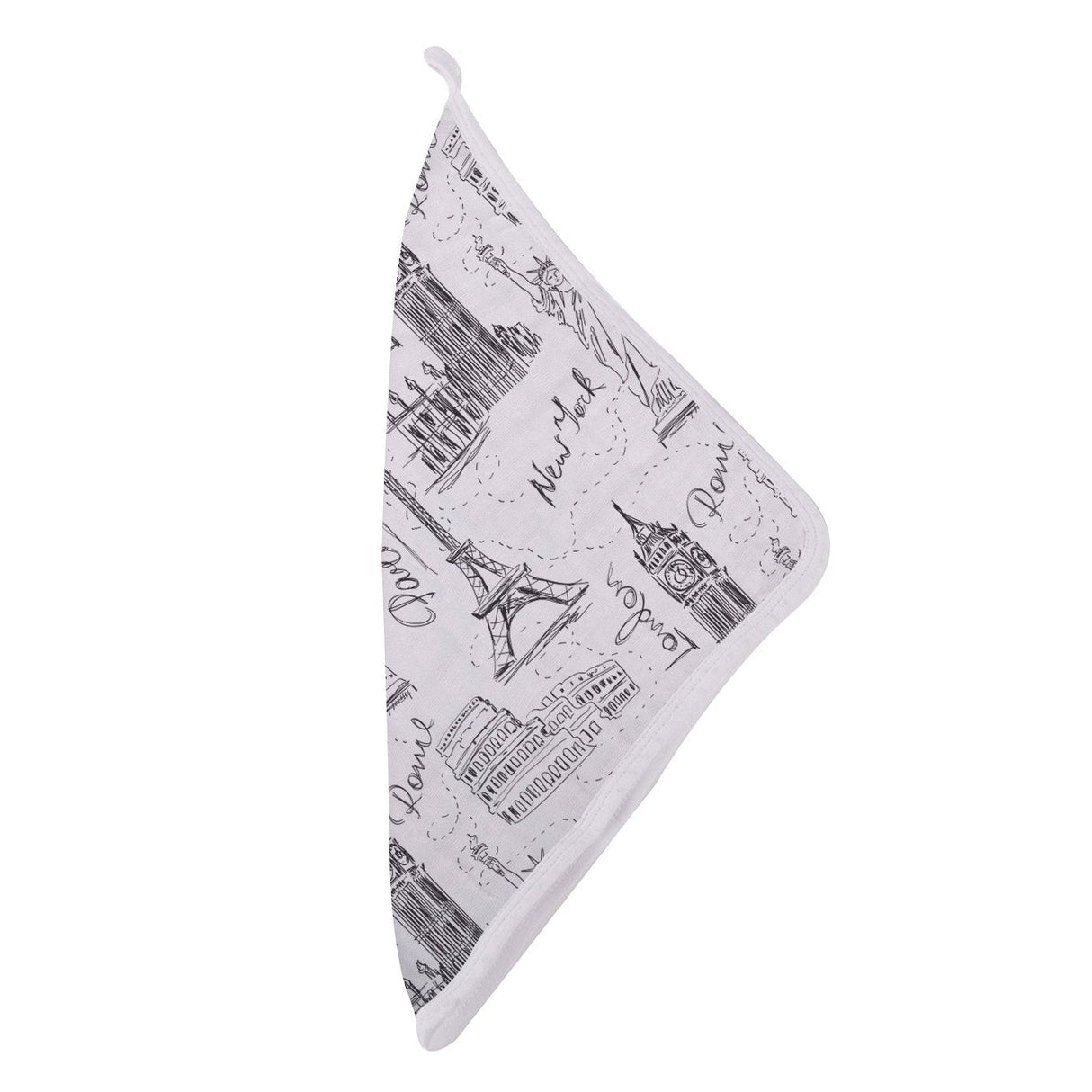 London, Paris, New York Washcloth Set - HoneyBug