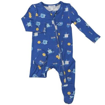 2 Way Zip Footie - Dreidel - HoneyBug