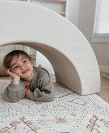 Waffle Balloon Sleeve Sweatshirt - Olive Green - HoneyBug 