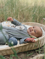 Waffle Footie - Smoke - HoneyBug 