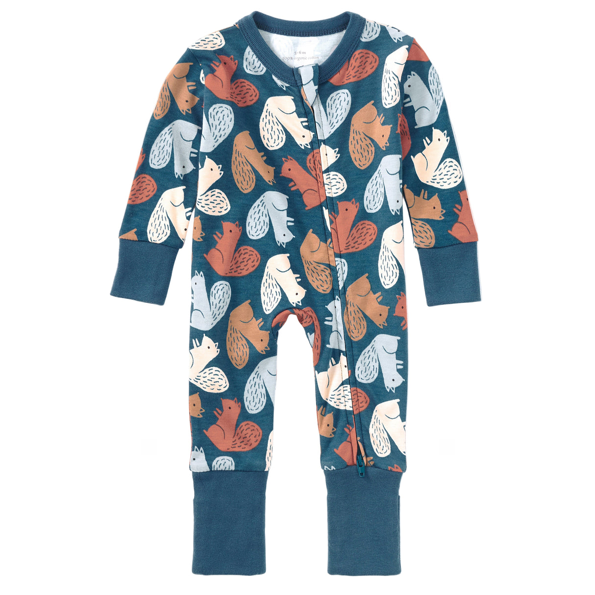 Bamboo Blend Convertible Coverall - Squirrel Scurry