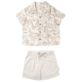Organic Shirt & Shorts Set - Wild Tropics - HoneyBug 