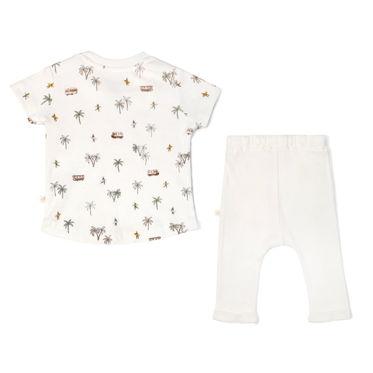 Organic Baby Toddler T-shirt & Pant Set - Malibu - HoneyBug 
