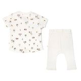 Organic Baby Toddler T-shirt & Pant Set - Malibu - HoneyBug 