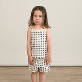 Organic Spaghetti Top & Short Set - Mod Dots - HoneyBug 