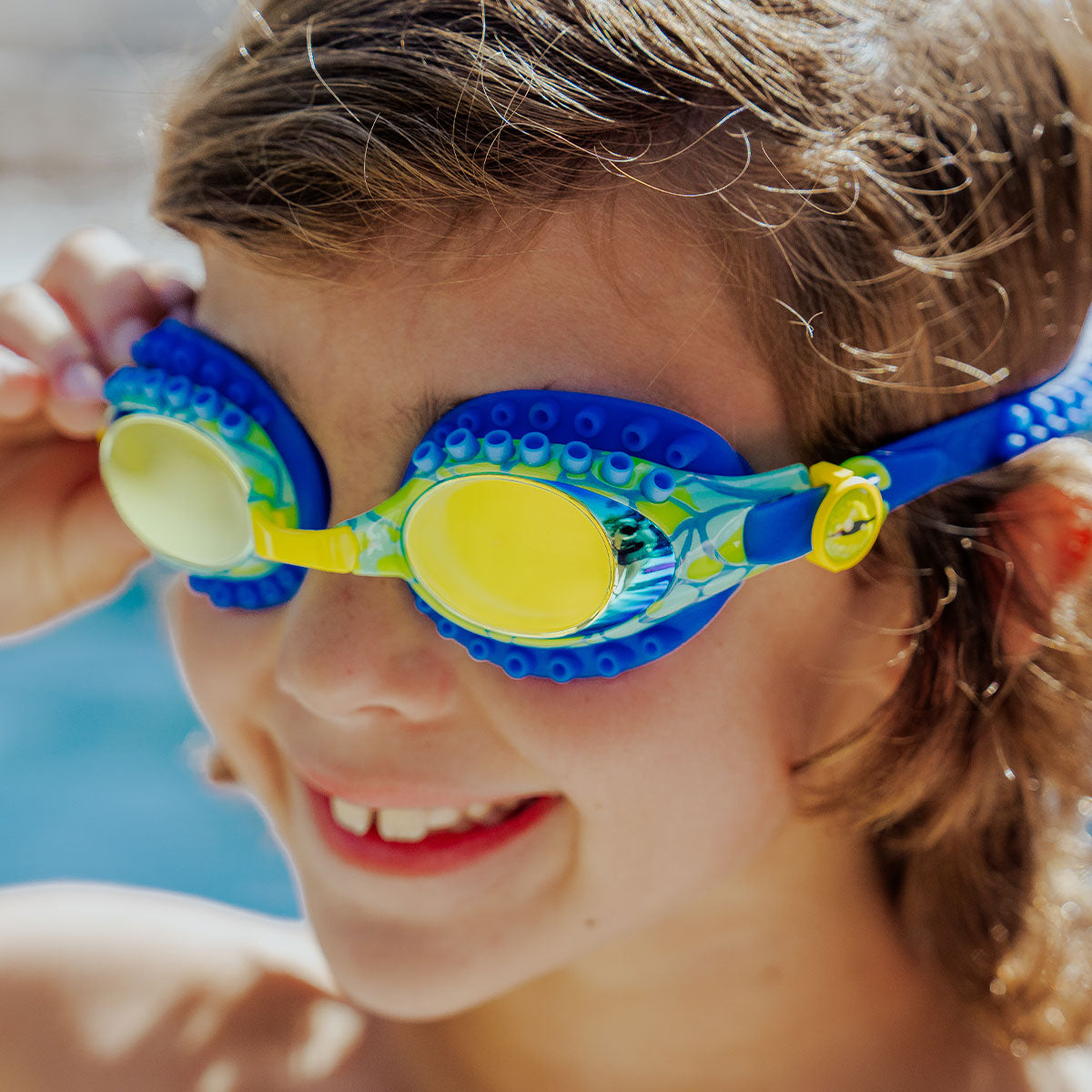 Sea Siphon Octopod Boy Kids' Swim Goggles - HoneyBug 