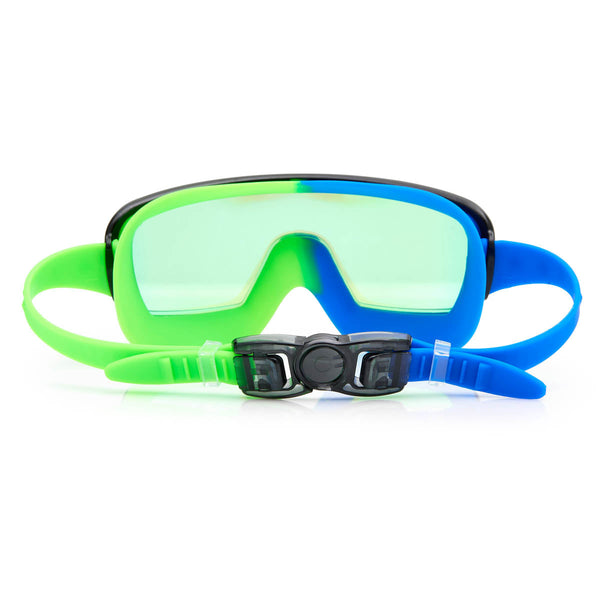 Cyborg Cyan Prismatic Swim Goggles by Bling2o - HoneyBug 
