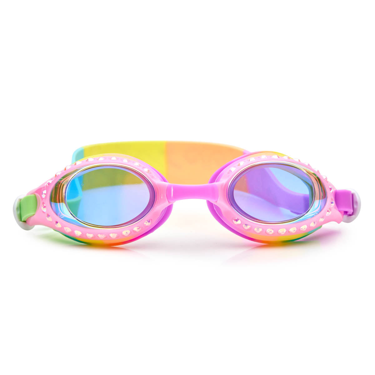 Bubble Bath Pink Bandana Kids' Swim Goggles - HoneyBug 