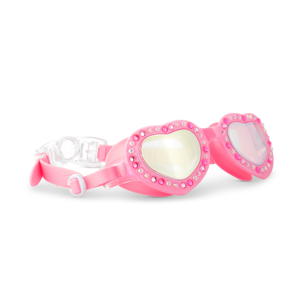 Pink Lace Beautiful Bows Girl Kids' Swim Goggles - HoneyBug 