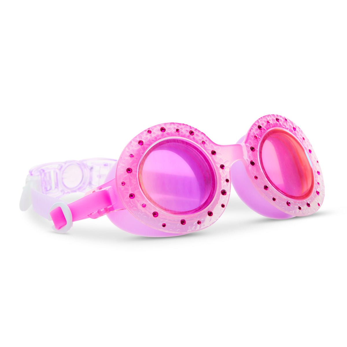 Blush Begonia Budding Flowers Girl Kids' Swim Goggles - HoneyBug 