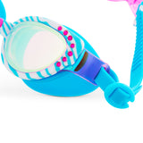 Cleo in Bella Blue Girl Kids' Swim Goggles - HoneyBug 
