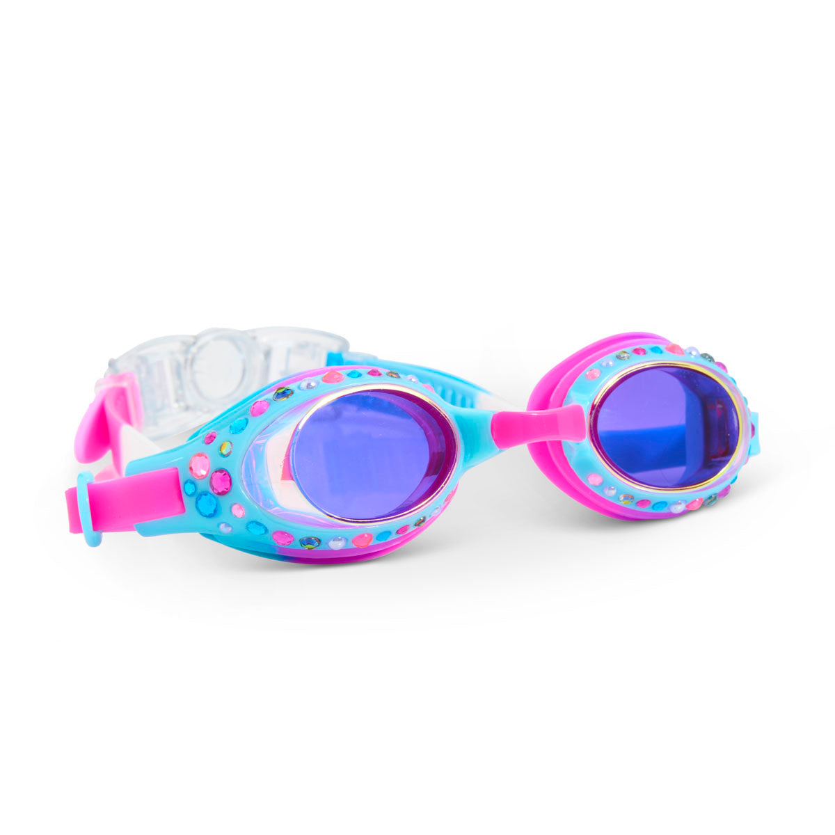 Crystal Violet Glimmering Kids' Swim Goggles - HoneyBug 