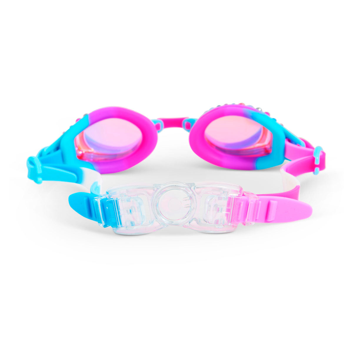 Crystal Violet Glimmering Kids' Swim Goggles - HoneyBug 