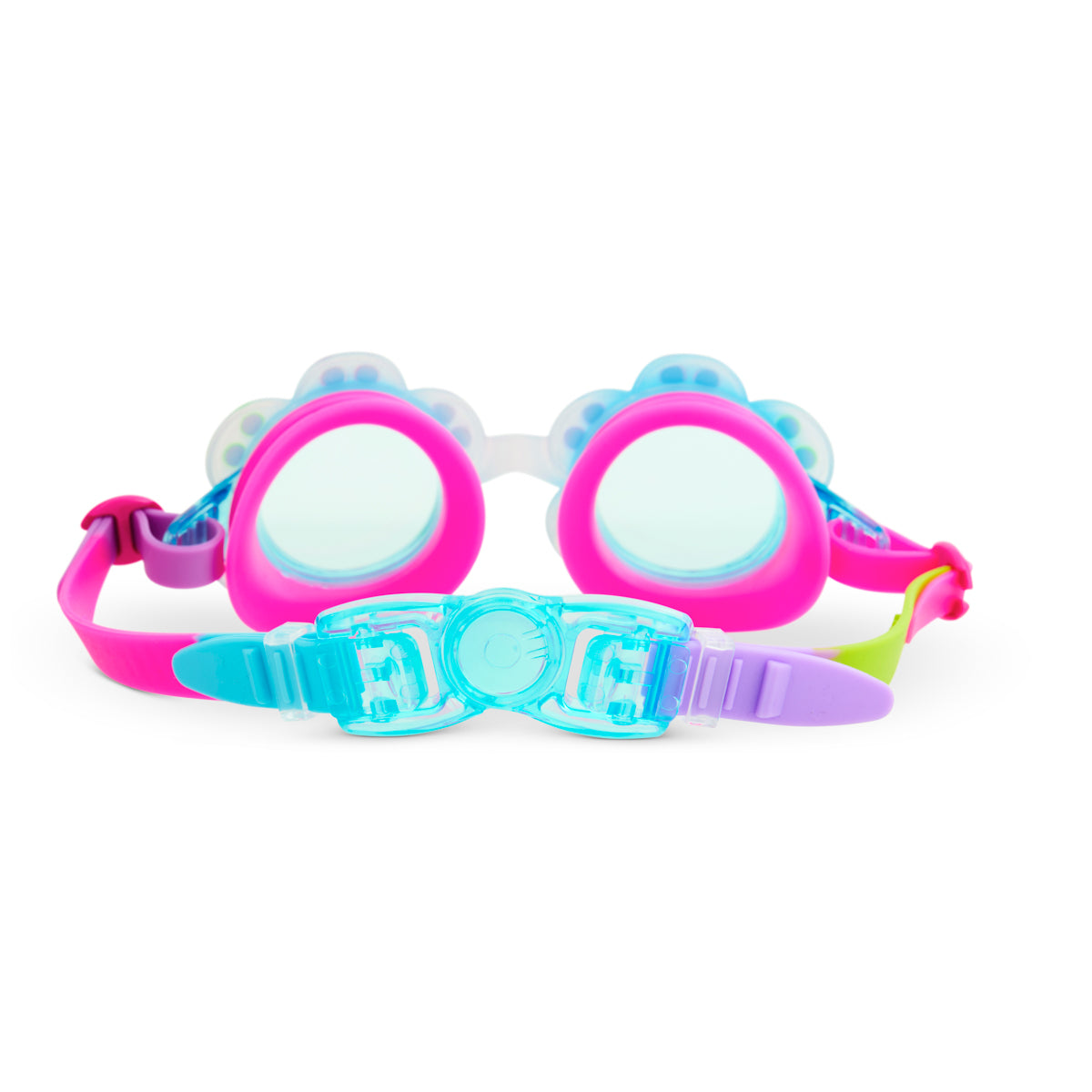 Blossom Blue Petals Girl Kids' Swim Goggles - HoneyBug 