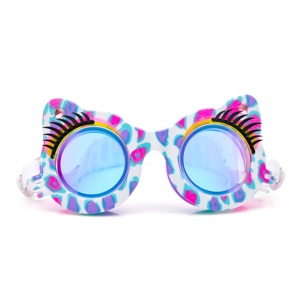 Purple Patches Savvy Cat Swim Goggles by Bling2o - HoneyBug 