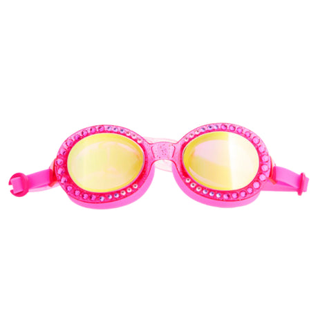 Pink Passion Sparkling Summer Girl Kids' Swim Goggles - HoneyBug 