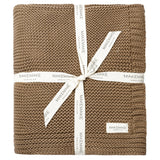 Chunky Knit Throw Blanket - Brown - HoneyBug 