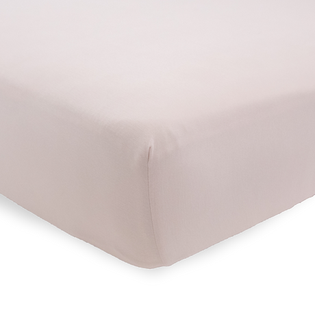 Stretch Knit Crib Sheet - Soft Blush - HoneyBug 