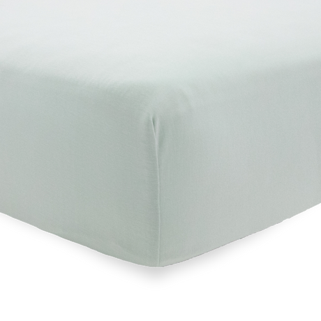 Stretch Knit Crib Sheet - Frost Green - HoneyBug 