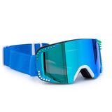 Green Lustrous Frost Kids' Ski Goggles - HoneyBug 