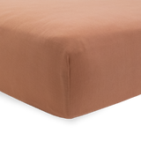 Stretch Knit Crib Sheet - Terracotta - HoneyBug 
