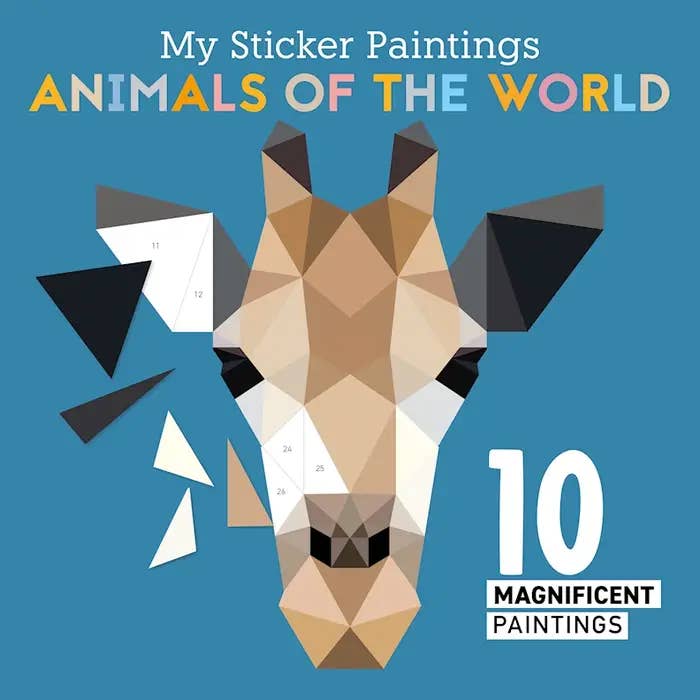 Activity Book - My Sticker Paintings: Animals of the World - HoneyBug 