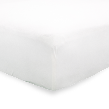 Stretch Knit Crib Sheet - White - HoneyBug 