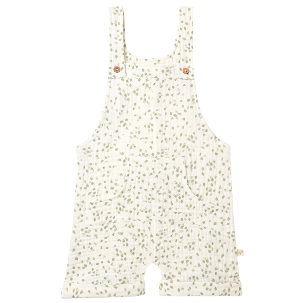 Organic Shortalls - Petals - HoneyBug 