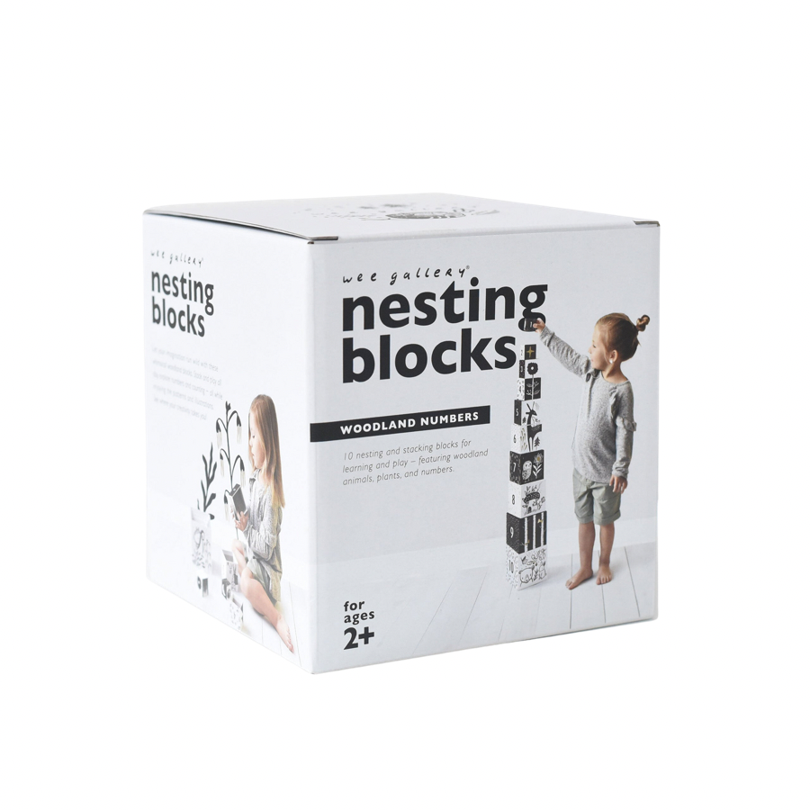 Nesting Blocks - Woodland Numbers - HoneyBug 