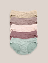 Under-the-Bump Bikini Underwear (5-Pack) | Low Rise Style - Assorted - HoneyBug 